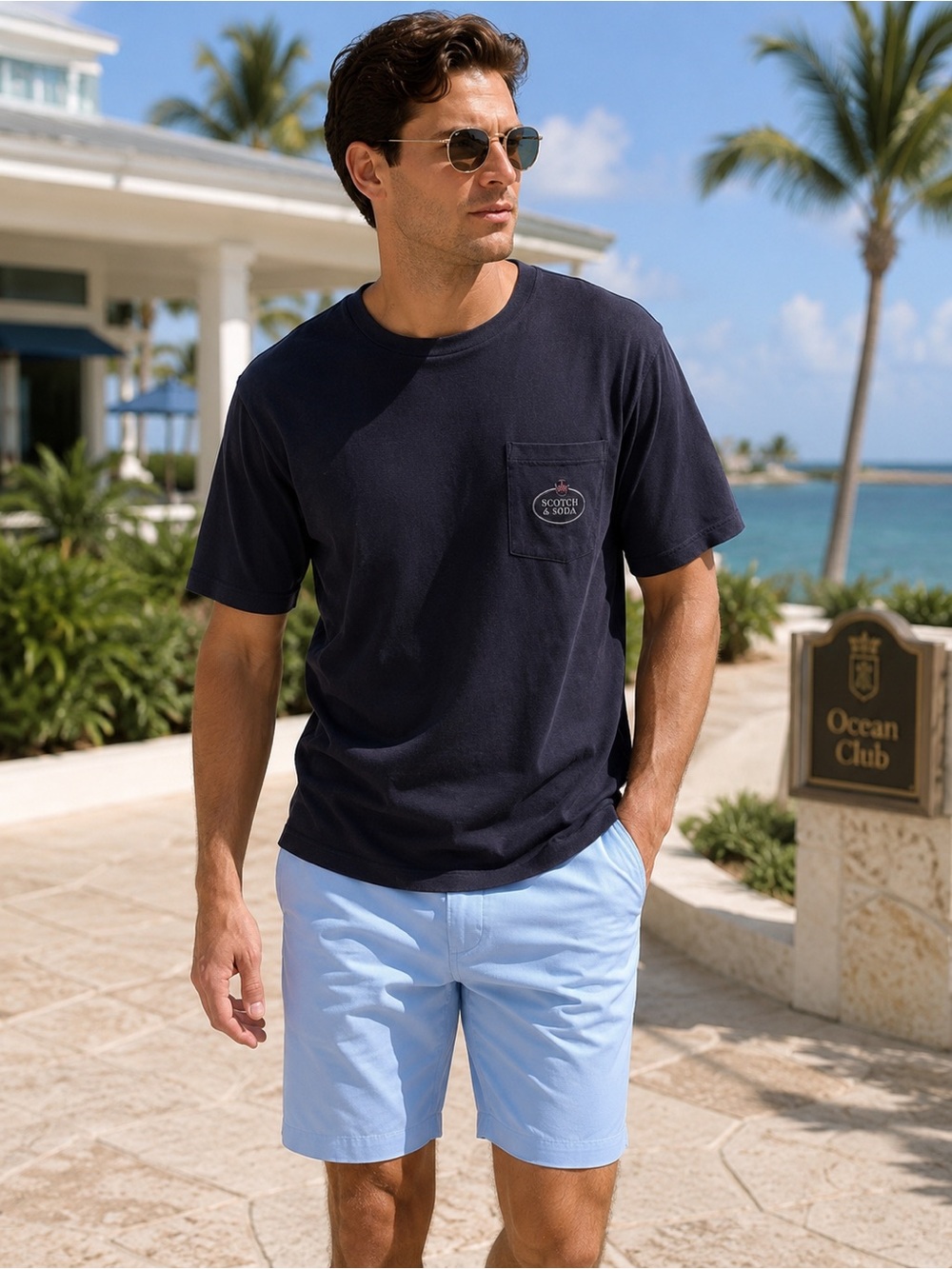 Scotch & Soda Men’s Pocket Logo Tee – Size Small – New With Tags